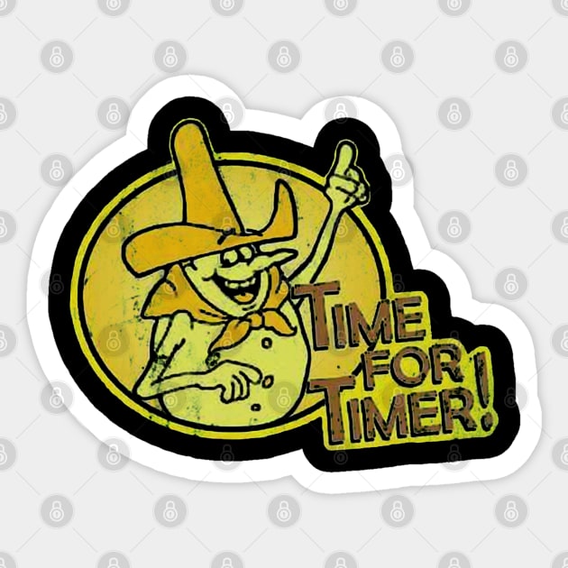 Time For Timer 70s PSA Sticker by johnoconnorart